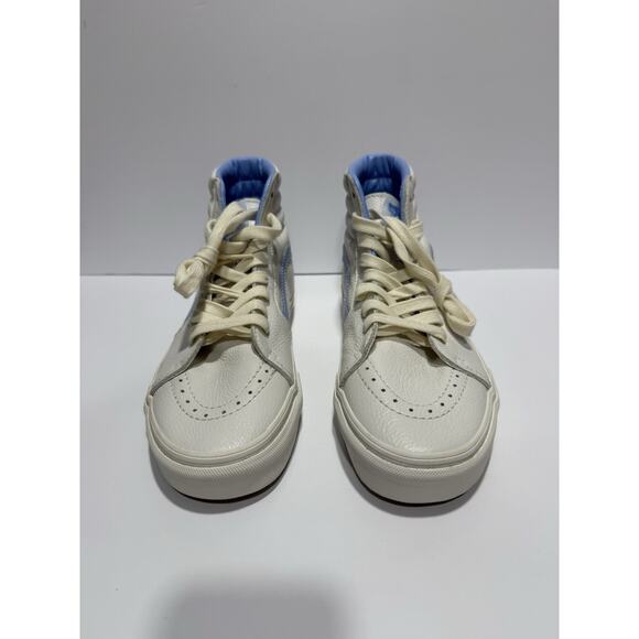 Size 8 - Vans Sk8- Vintage Leather High Blanc de Blanc Blue main image 4